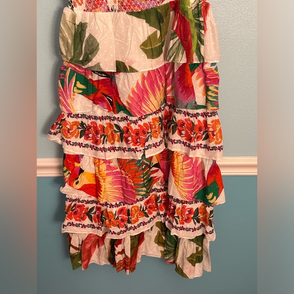 FARM RIO Smocked Dress with Ruffles Style#297704 - Picture 9 of 9